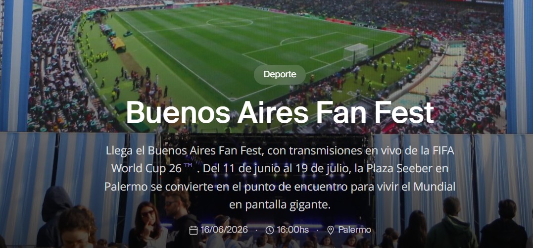 Fan Fest Mundial 2026 - 16/06/2026 (Caba)
